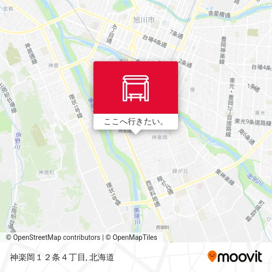 神楽岡１２条４丁目地図