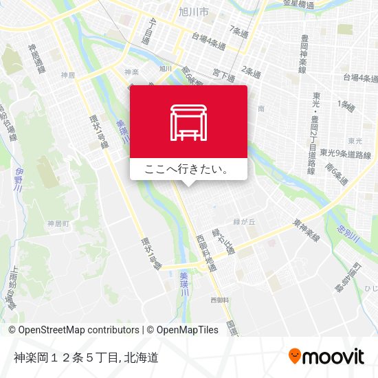 神楽岡１２条５丁目地図