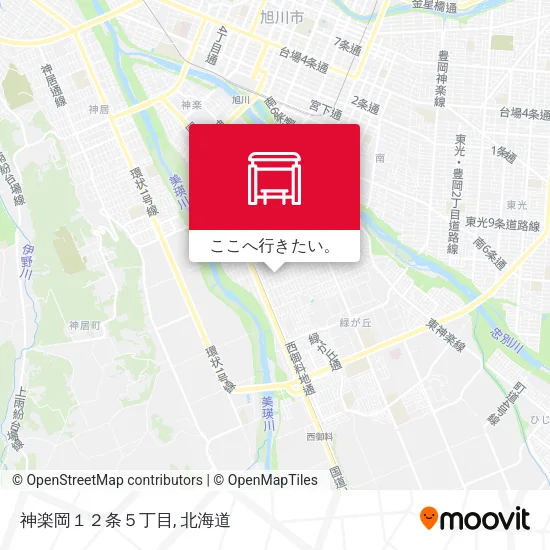 神楽岡１２条５丁目地図