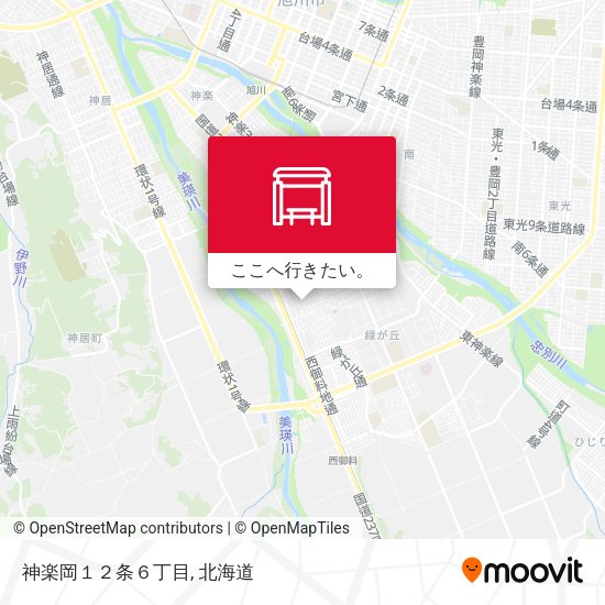 神楽岡１２条６丁目地図