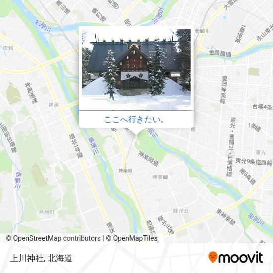 上川神社地図