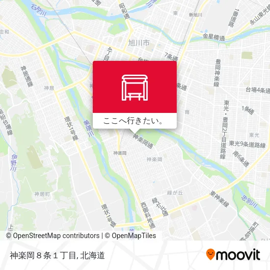 神楽岡８条１丁目地図