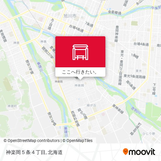 神楽岡５条４丁目地図