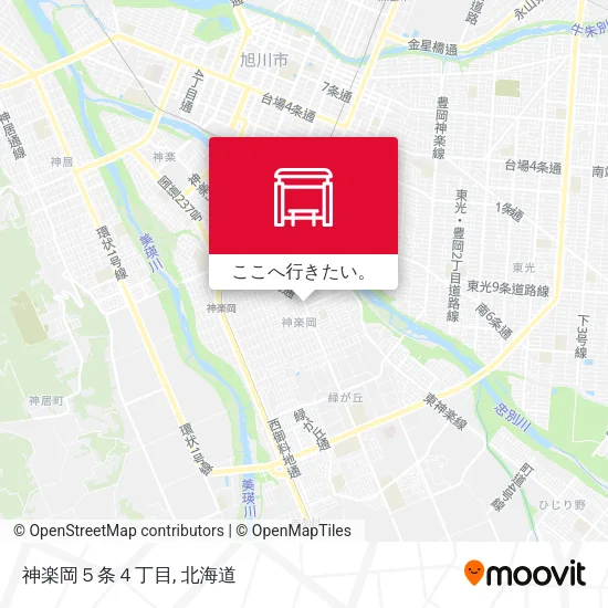 神楽岡５条４丁目地図