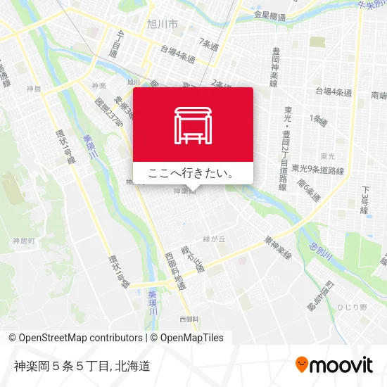 神楽岡５条５丁目地図