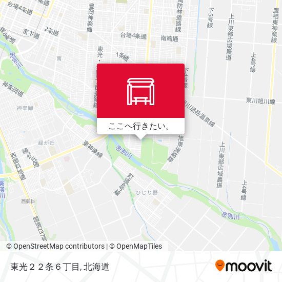 東光２２条６丁目地図