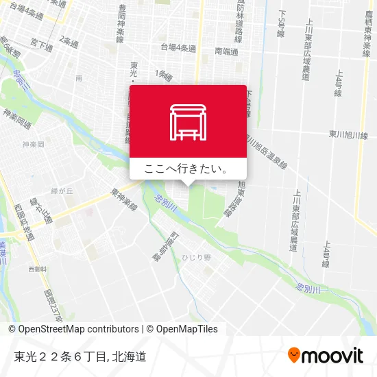 東光２２条６丁目地図