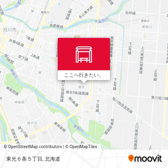 東光６条５丁目地図