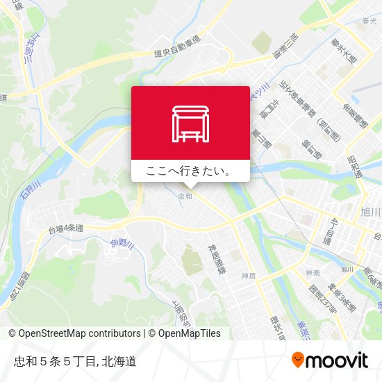 忠和５条５丁目地図