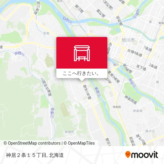神居２条１５丁目地図
