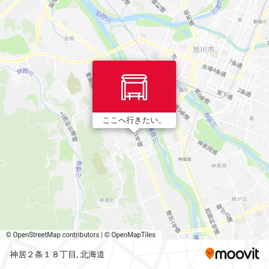 神居２条１８丁目地図