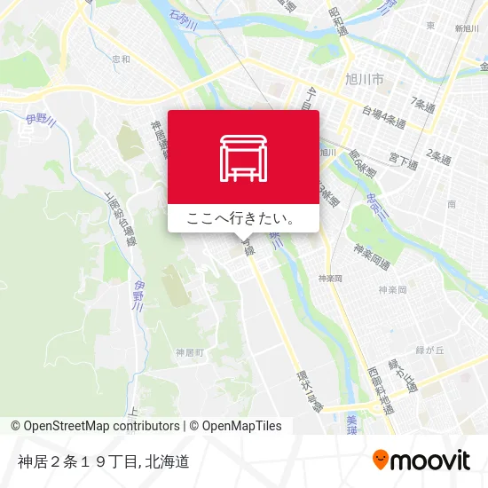 神居２条１９丁目地図