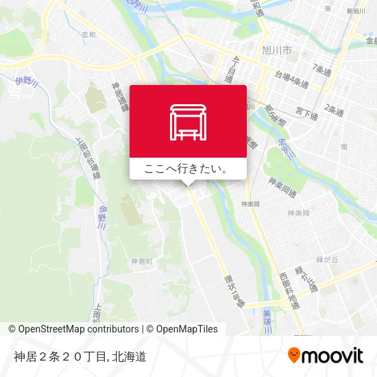 神居２条２０丁目地図