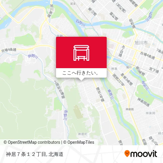 神居７条１２丁目地図