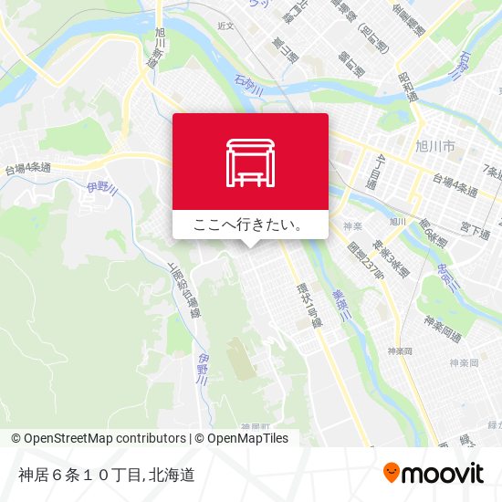 神居６条１０丁目地図