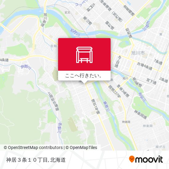 神居３条１０丁目地図