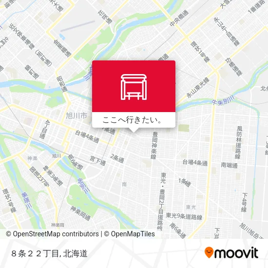 ８条２２丁目地図