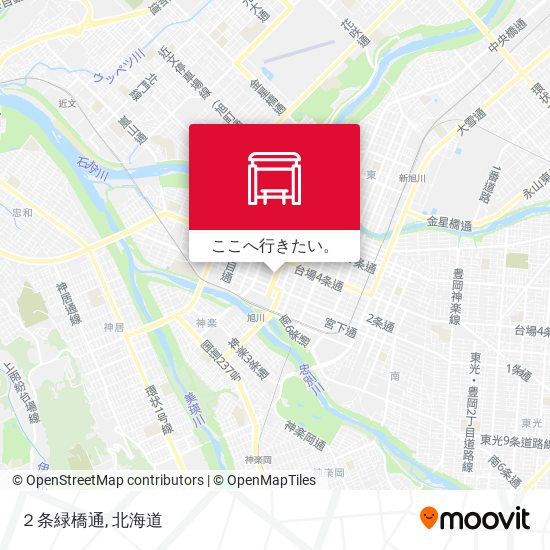 ２条緑橋通地図