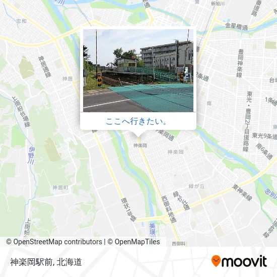 神楽岡駅前地図