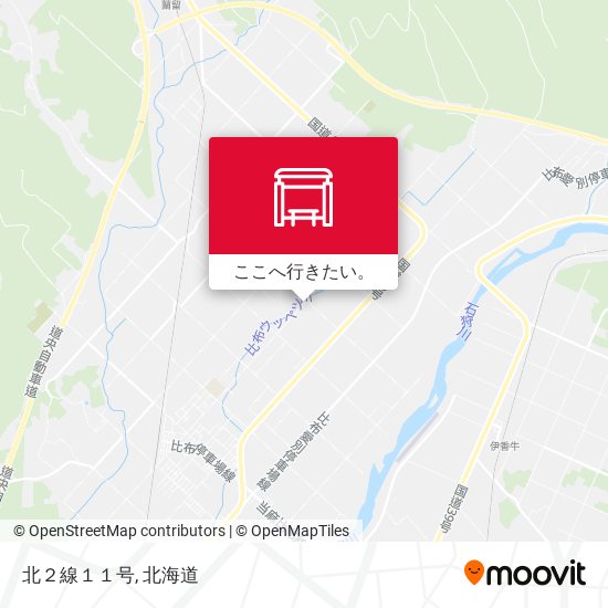 北２線１１号地図