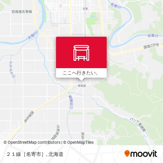 ２１線［名寄市］地図