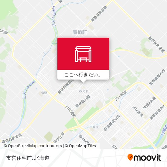 市営住宅前地図