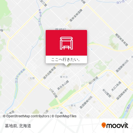 墓地前地図