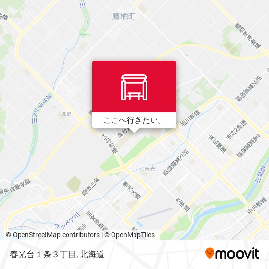 春光台１条３丁目地図