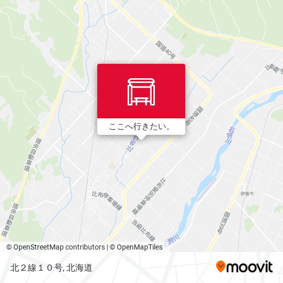 北２線１０号地図