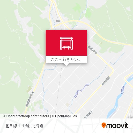 北５線１１号地図