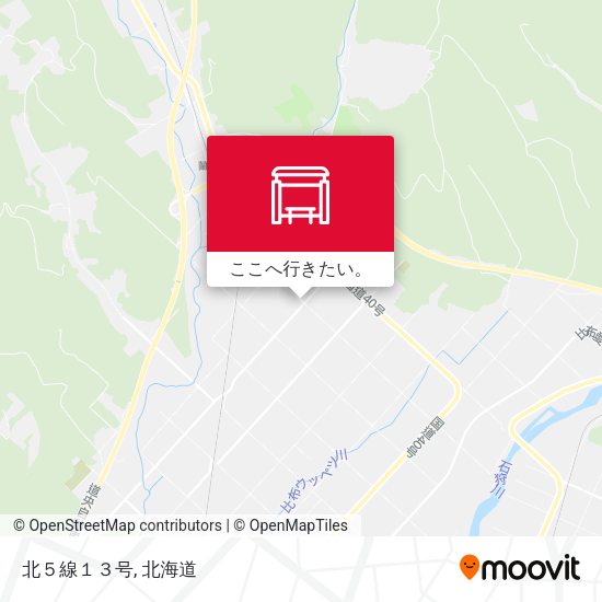 北５線１３号地図