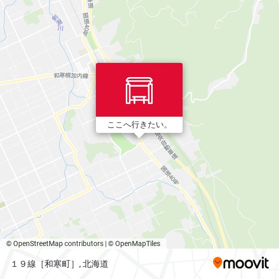 １９線［和寒町］地図