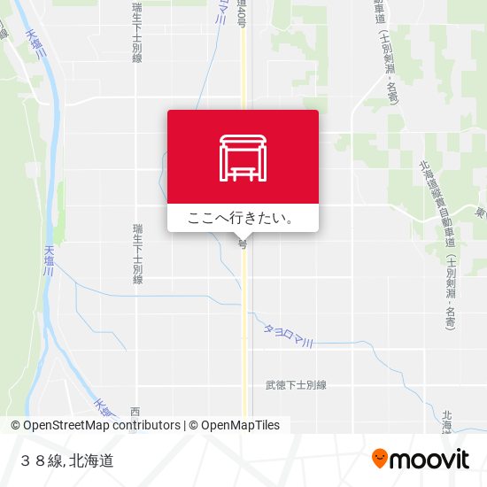 ３８線地図