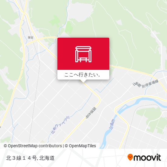 北３線１４号地図
