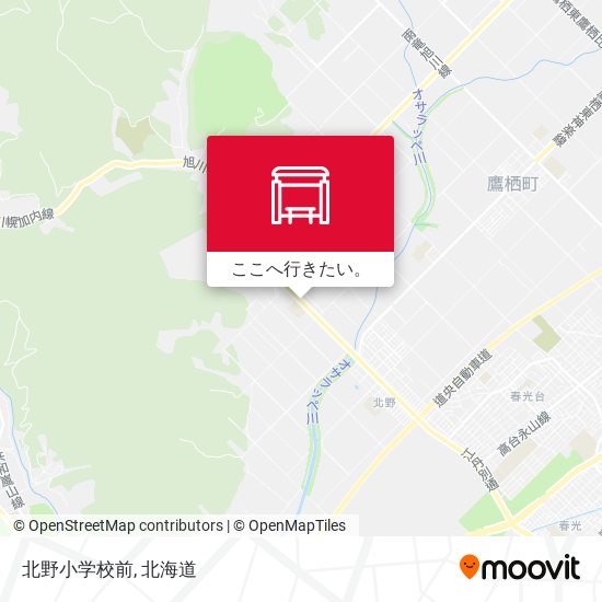 北野小学校前地図