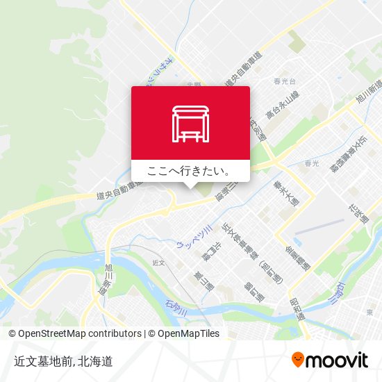 近文墓地前地図
