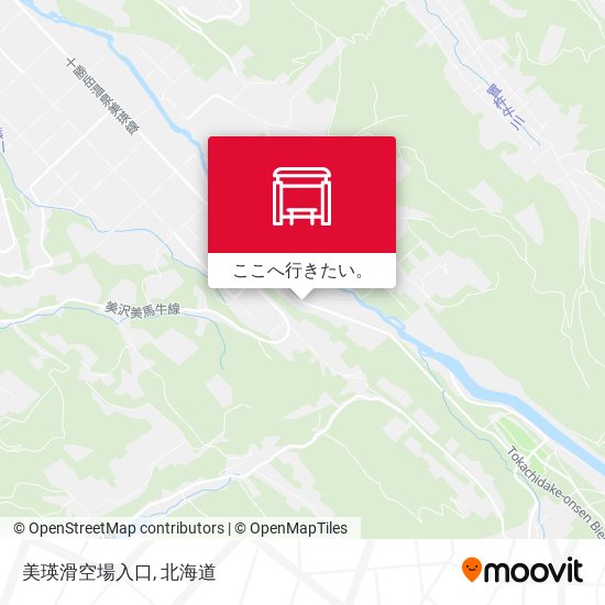 美瑛滑空場入口地図