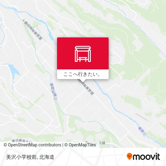 美沢小学校前地図