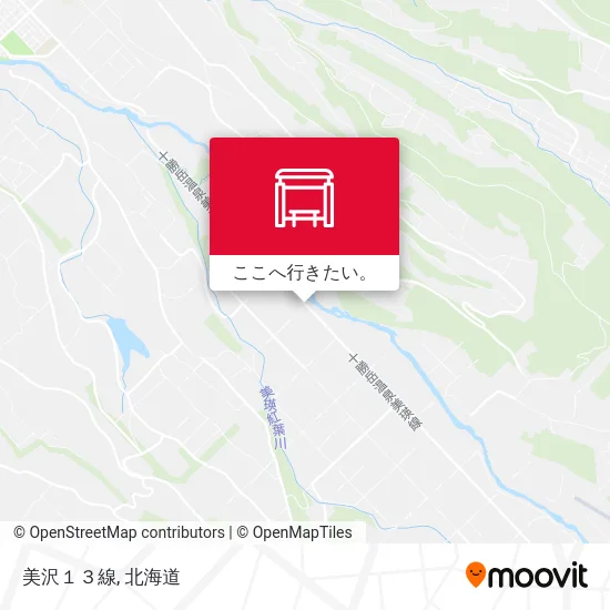 美沢１３線地図