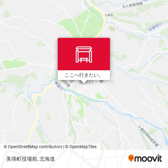美瑛町役場前地図