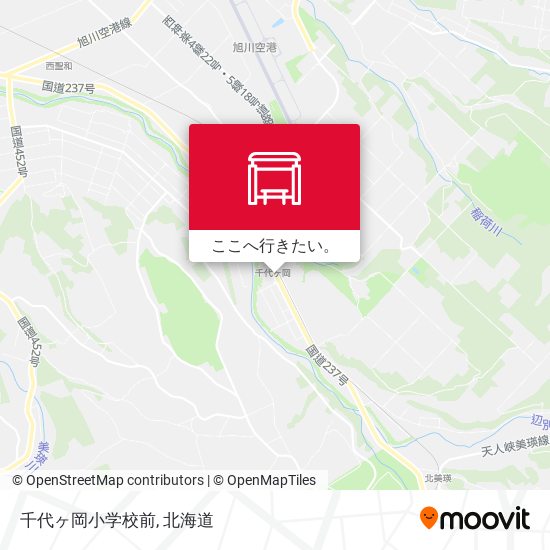 千代ヶ岡小学校前地図