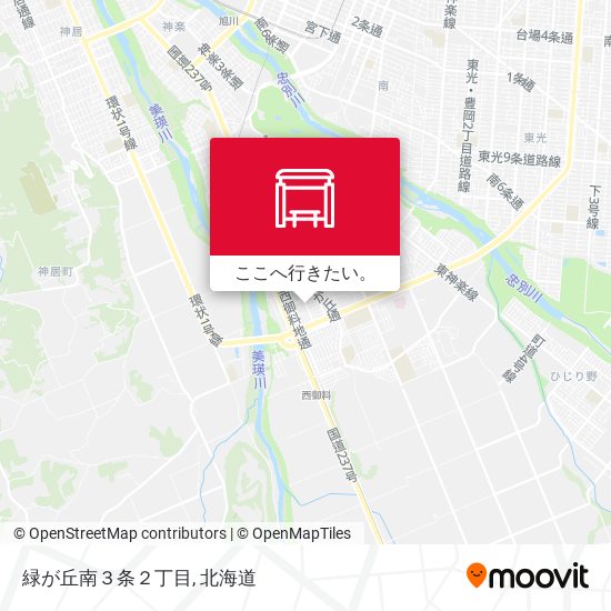 緑が丘南３条２丁目地図