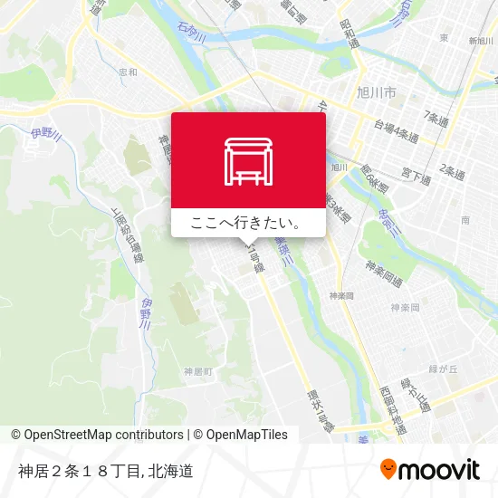 神居２条１８丁目地図