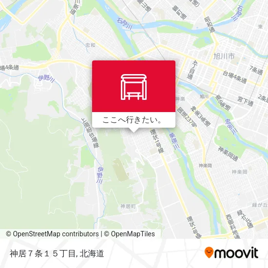 神居７条１５丁目地図