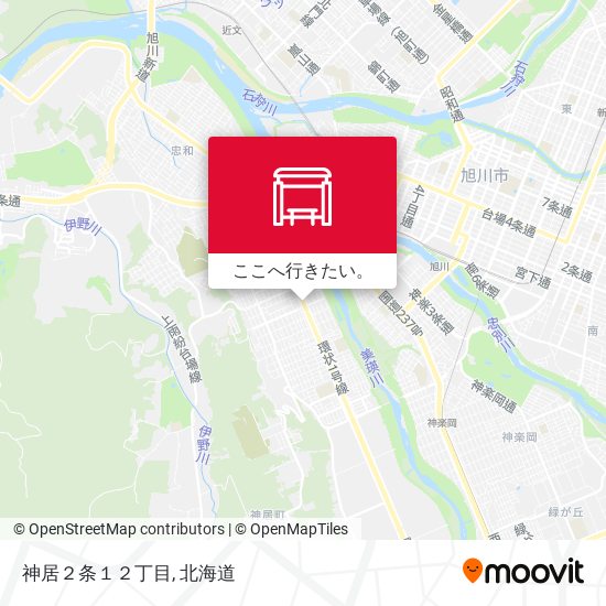 神居２条１２丁目地図