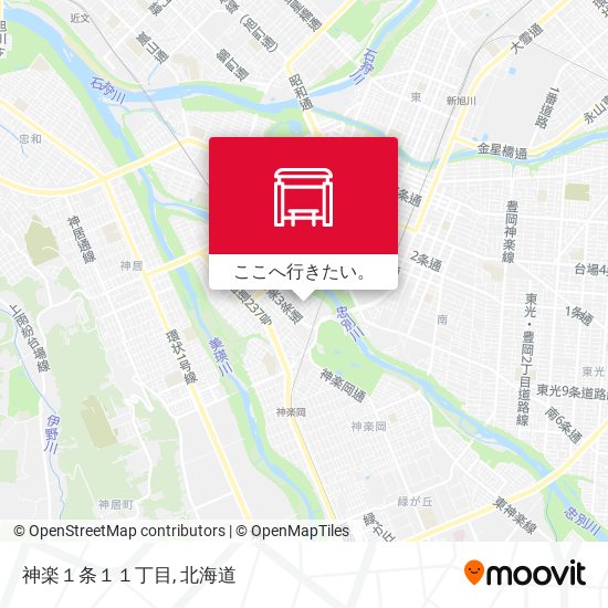 神楽１条１１丁目地図