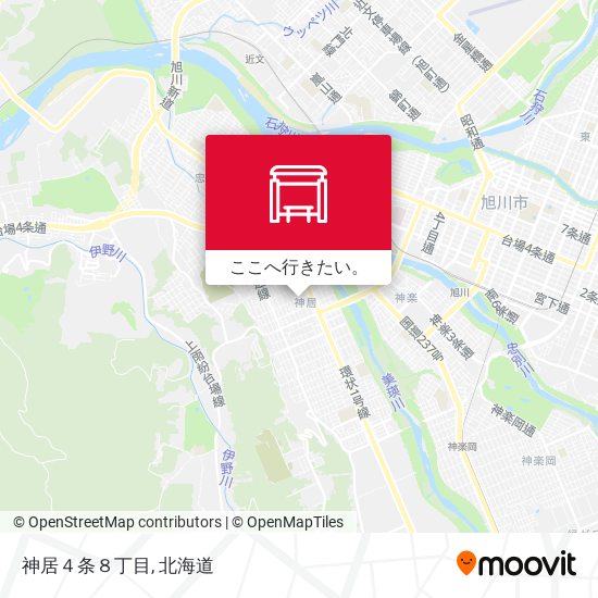 神居４条８丁目地図