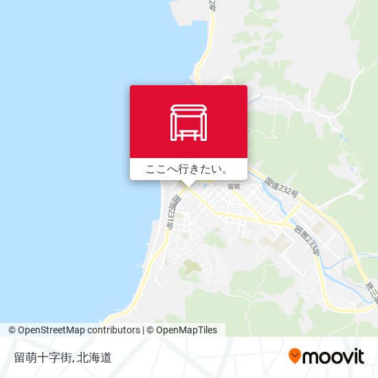 留萌十字街地図