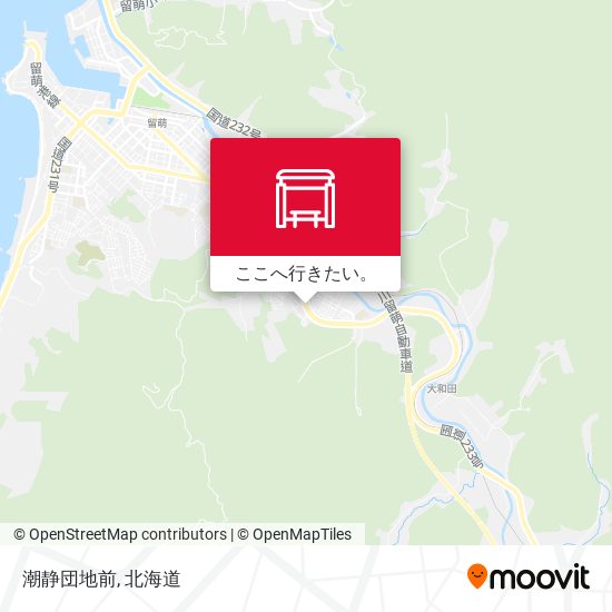潮静団地前地図