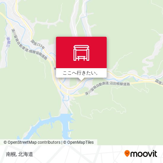 南幌地図